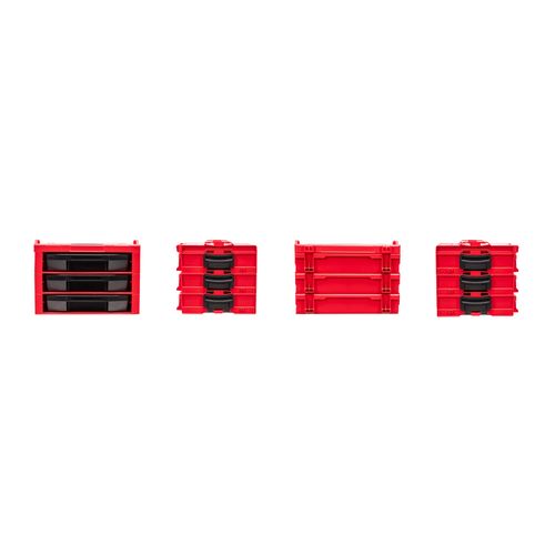 Main product image of 3/8" Drive Shallow and Deep 6-Point Socket and Ratchet Set in Modular Stacking Tool Box, 83-Piece (1/4"- 1", 6 - 24mm)
