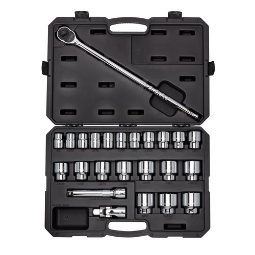 Main product image of 3/4" Drive 12-Point Socket and Ratchet Set, 24-Piece (3/4-2")