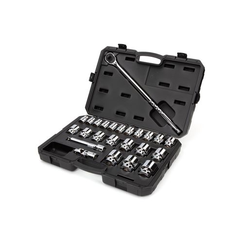 Main product image of 3/4" Drive 12-Point Socket and Ratchet Set, 24-Piece (3/4-2")