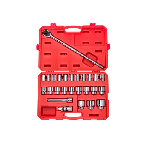 Main product image of 3/4" Drive 6-Point Socket and Ratchet Set, 26-Piece (19-50mm)