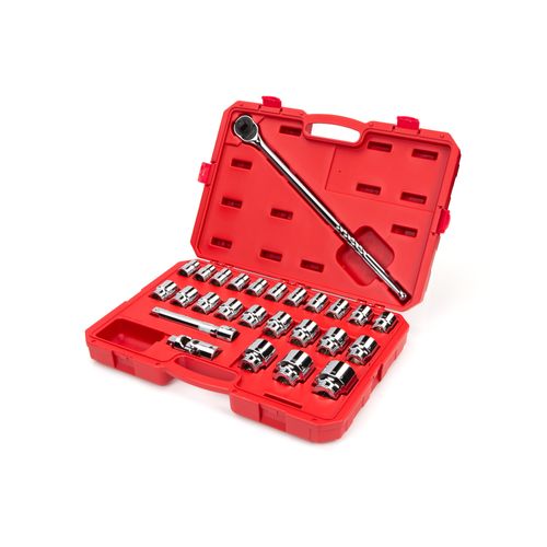 Main product image of 3/4" Drive 6-Point Socket and Ratchet Set, 26-Piece (19-50mm)