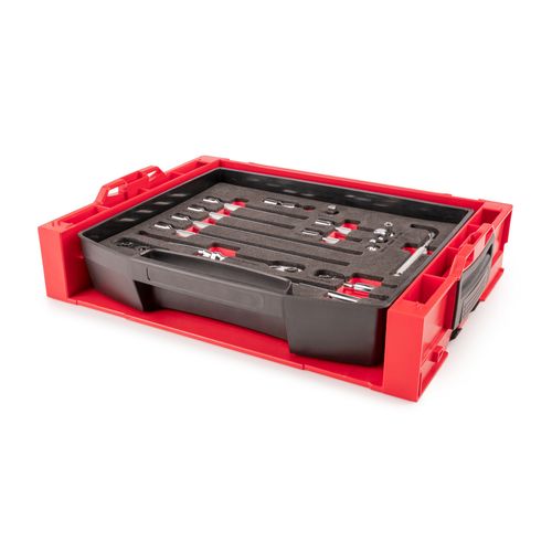 Main product image of 3/8" Drive Ratchet and Accessories Set with Open Top Drawer and Rack (15-Piece)