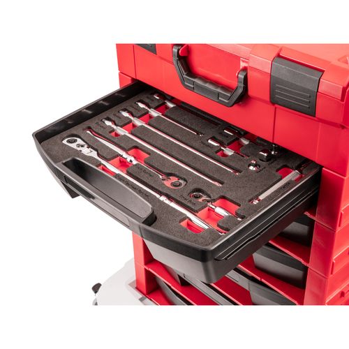 Main product image of 3/8" Drive Ratchet and Accessories Set with Open Top Drawer and Rack (15-Piece)