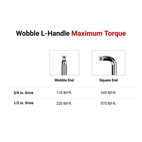 Main product image of 3/8" Drive x 6" Wobble L-Handle