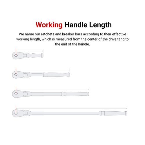Main product image of 1/2" Drive x 6" Quick-Release Stubby Ratchet
