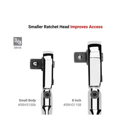 Main product image of 3/8" Drive x 6" Quick-Release Small Body Ratchet