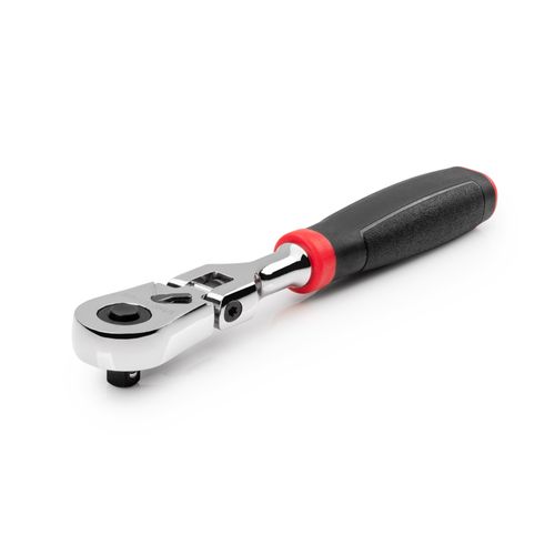 Main product image of 1/4" Drive x 6" Flex Head Quick-Release Comfort Grip Ratchet