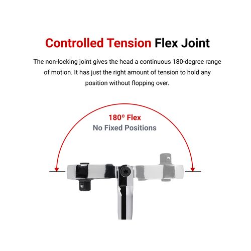 Main product image of 1/2" Drive x 6" Flex Head Quick-Release Stubby Ratchet
