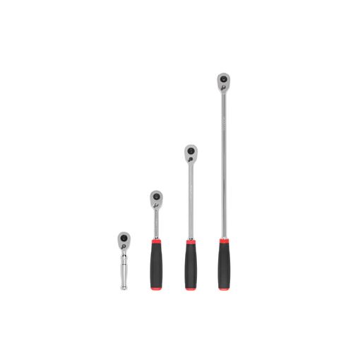 Main product image of 3/8" Drive Quick-Release Comfort Grip Ratchet Set, 4-Piece (4-1/2, 8, 12, 18")