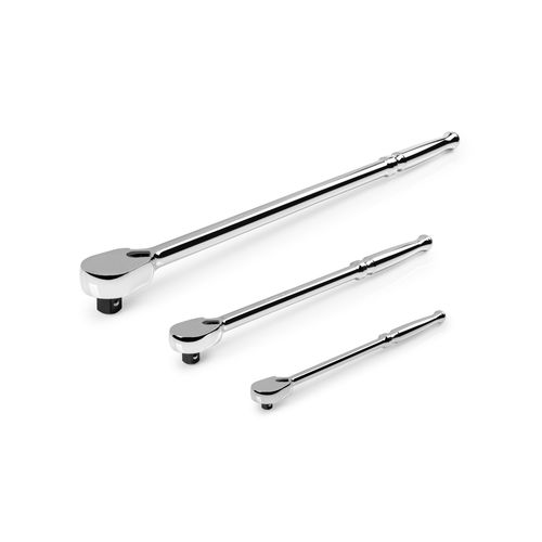 Main product image of 1/4, 3/8, 1/2" Drive Long Ratchet Set, 3-Piece (9, 12, 18")