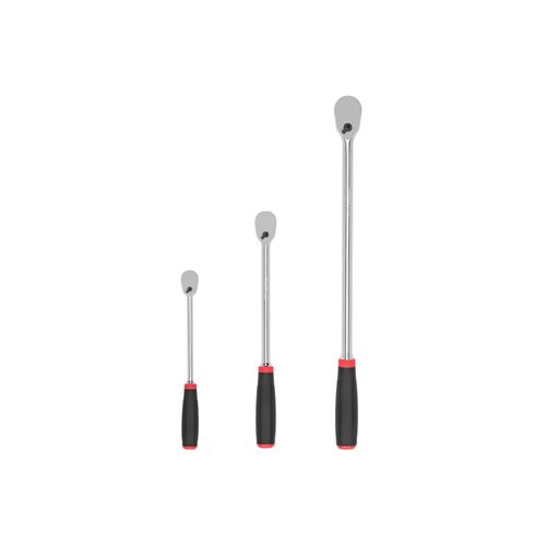 Main product image of 1/4, 3/8, 1/2" Drive Comfort Grip Long Ratchet Set, 3-Piece (9, 12, 18")