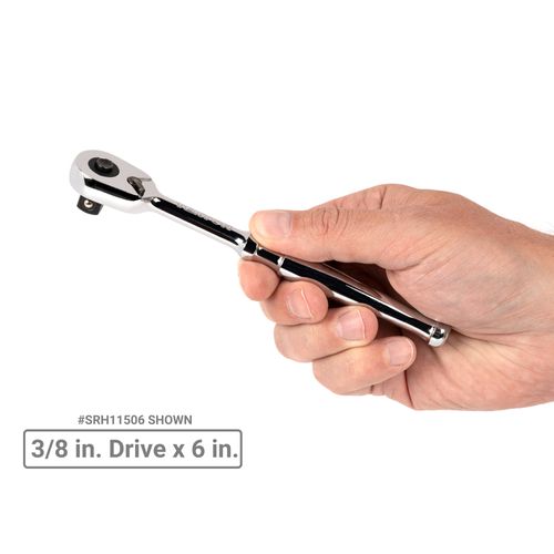 Main product image of 3/8" Drive Quick-Release Small Body Ratchet Set, 3-Piece (3, 6", 6" flex)