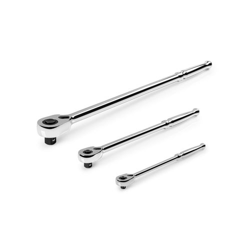 Main product image of 1/4, 3/8, 1/2" Drive Quick-Release Long Ratchet Set, 3-Piece (9, 12, 18")