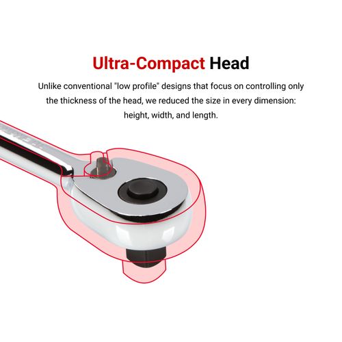 Main product image of 1/4", 3/8", 1/2" Drive Quick-Release Stubby Ratchet Set, 3-Piece (3", 4"-1/2", 6")