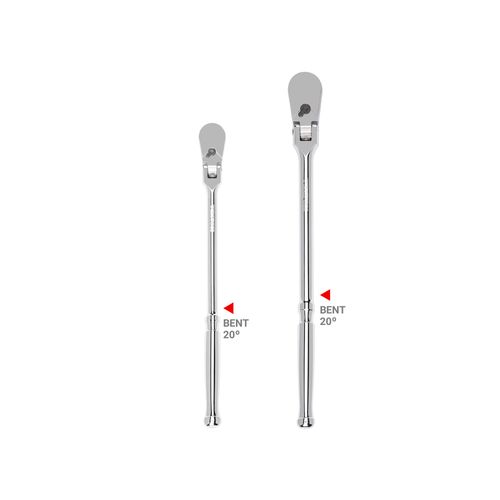 Main product image of 3/8, 1/2" Drive Flex Head Bent Handle Long Ratchet Set, 2-Piece (12, 14")