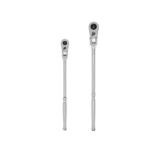 Main product image of 3/8, 1/2" Drive Flex Head Quick-Release Long Ratchet Set, 2-Piece (12, 14")