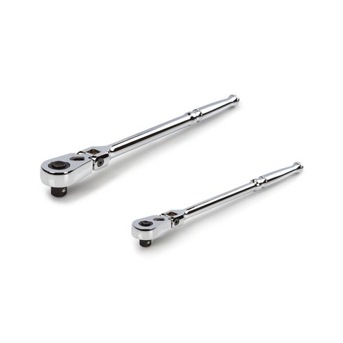 Main product image of 3/8, 1/2" Drive Flex Head Quick-Release Long Ratchet Set, 2-Piece (12, 14")