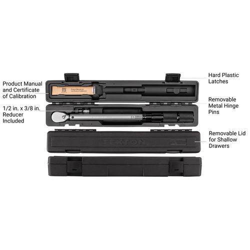 Main product image of 1/2" Drive 90-Tooth Dual-Direction Micrometer Torque Wrench (40-200 ft.-lb)