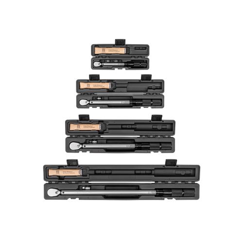 Main product image of 1/4", 3/8", 1/2" Drive 90-Tooth Dual-Direction Micrometer Torque Wrench Set (4-Piece)