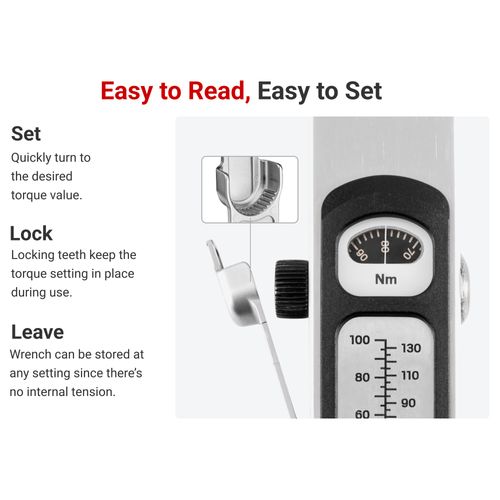 Main product image of 3/8, 1/2" Drive 72-Tooth Split Beam Torque Wrench Set with Cases, 2-Piece (26-130 Nm, 70-350 Nm)