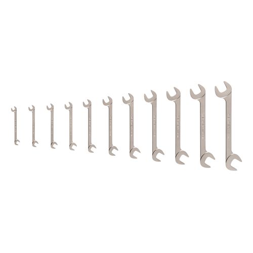 Main product image of Angle Head Open End Wrench Set, 11-Piece (1/4-3/4")