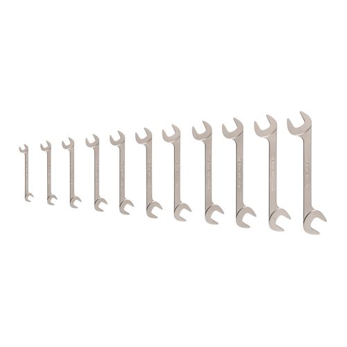 Main product image of Angle Head Open End Wrench Set, 11-Piece (3/8-1")