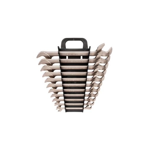 Main product image of Angle Head Open End Wrench Set with Holder, 11-Piece (3/8-1")