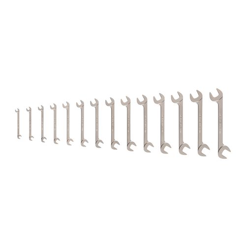 Main product image of Angle Head Open End Wrench Set, 14-Piece (6-19mm)
