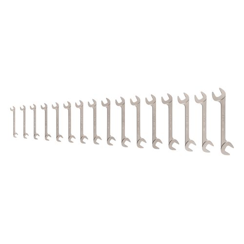 Main product image of Angle Head Open End Wrench Set, 16-Piece (10-27mm)