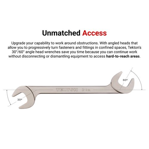Main product image of Angle Head Open End Wrench Set with Holder, 16-Piece (10-27mm)