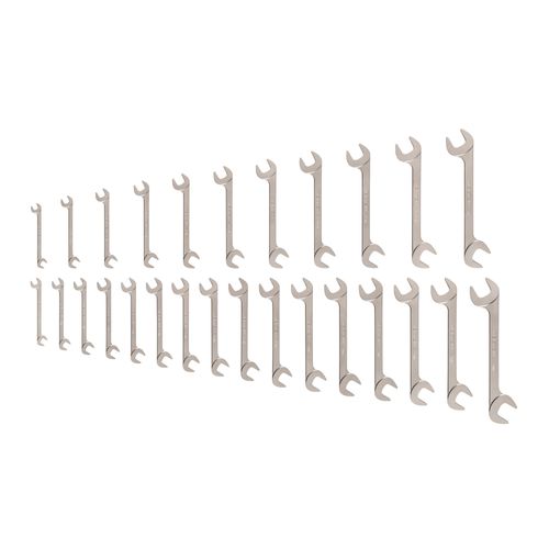 Main product image of Angle Head Open End Wrench Set, 27-Piece (3/8-1", 10-27mm)