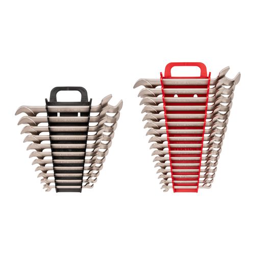 Main product image of Angle Head Open End Wrench Set with Holder, 27-Piece (3/8-1", 10-27mm)
