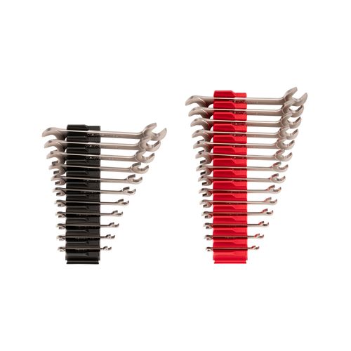 Main product image of Angle Head Open End Wrench Set with Modular Wrench Organizer, 25-Piece (1/4-3/4", 6-19mm)