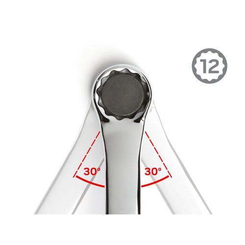 Main product image of 1/2 x 9/16" 45-Degree Offset Box End Wrench