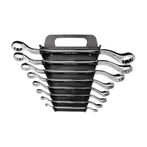 Main product image of 45-Degree Offset Box End Wrench Set with Holder, 8-Piece (1/4 - 1-1/4")