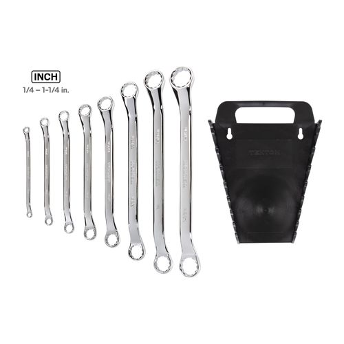 Main product image of 45-Degree Offset Box End Wrench Set with Holder, 8-Piece (1/4 - 1-1/4")
