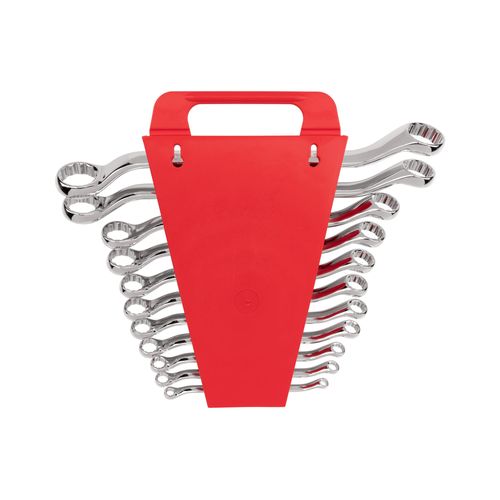 Main product image of 45-Degree Offset Box End Wrench Set with Holder, 11-Piece (6-32mm)