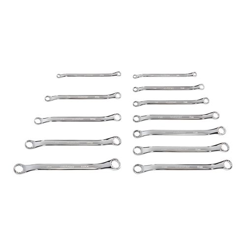 Main product image of 45-Degree Offset Box End Wrench Set, 12-Piece (1/4-13/16", 6-19mm)