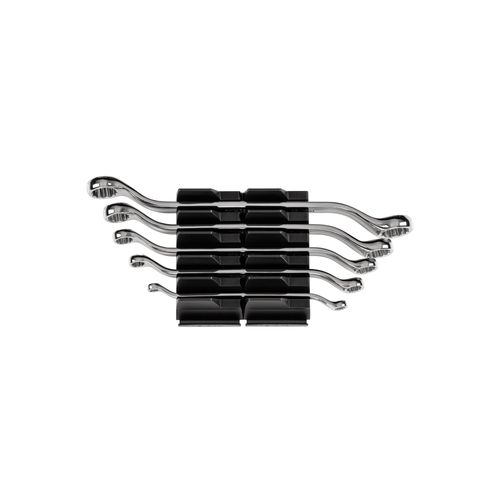 Main product image of 45-Degree Offset Box End Wrench Set with Modular Wrench Organizer, 5-Piece (1/4-13/16")