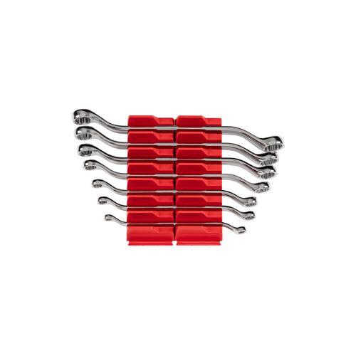 Main product image of 45-Degree Offset Box End Wrench Set with Modular Wrench Organizer, 7-Piece (6-19mm)