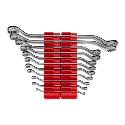 Main product image of 45-Degree Offset Box End Wrench Set with Modular Wrench Organizer, 11-Piece (6-32mm)