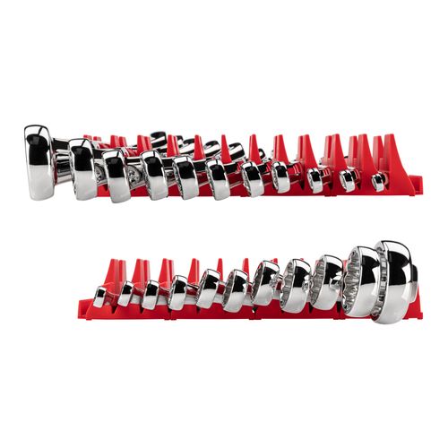 Main product image of 45-Degree Offset Box End Wrench Set with Modular Wrench Organizer, 11-Piece (6-32mm)