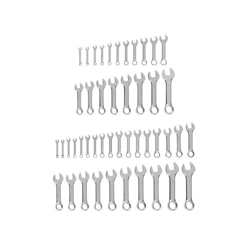Main product image of Stubby Combination Wrench Set, 46-Piece (1/4"- 1-1/4", 6 - 32mm)