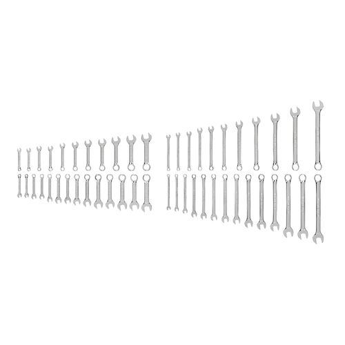 Main product image of Stubby and Standard Length Combination Wrench Set, 50-Piece (1/4 - 3/4", 6 - 19mm)