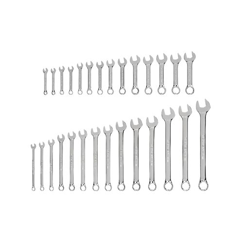 Main product image of Stubby and Standard Length Combination Wrench Set, 28-Piece (6 - 19mm)