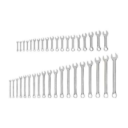 Main product image of Stubby and Standard Length Combination Wrench Set, 38-Piece (6 - 24mm)