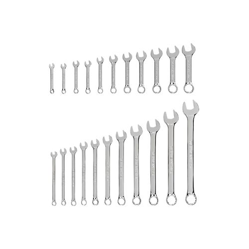 Main product image of Stubby and Standard Length Combination Wrench Set, 22-Piece (1/4"- 3/4")