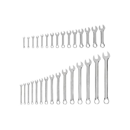 Main product image of Stubby and Standard Length Combination Wrench Set, 30-Piece (1/4"- 1")