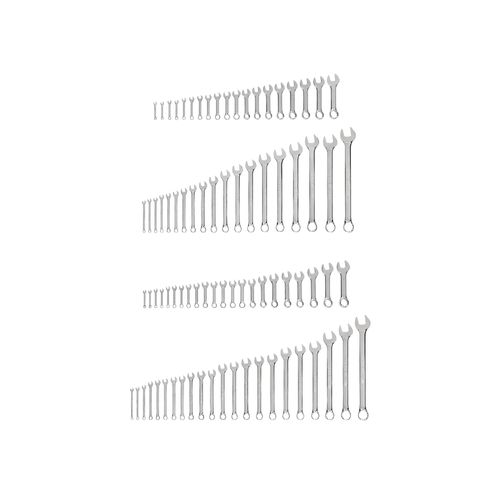 Main product image of Stubby and Standard Length Combination Wrench Set, 82-Piece (1/4"- 1-1/4", 6 - 32mm, Common Sizes)