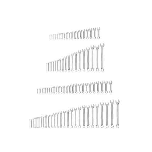 Main product image of Stubby and Standard Length Combination Wrench Set, 92-Piece (1/4"- 1-1/4", 6 - 32mm)